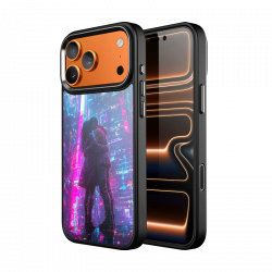 Digital Series iPhone 17 Pro Max Case Neon Romance Custom AI